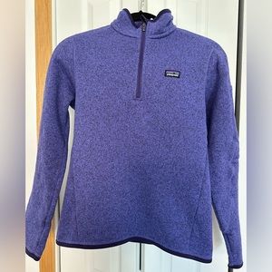 Patagonia Women’s Better Sweater 1/4 Zip Fleece, Purple, Small